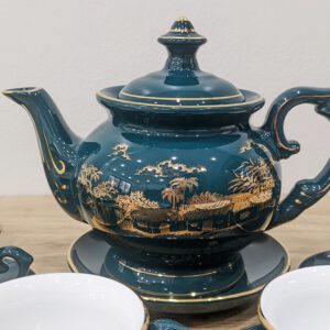 Bộ ấm trà Bát Tràng men xanh cổ vịt Hào Gia Phú Quý 3