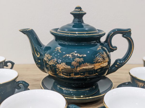 Bộ ấm trà Bát Tràng men xanh cổ vịt Hào Gia Phú Quý 3