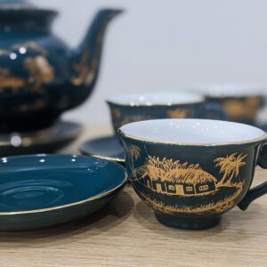 Bộ ấm trà Bát Tràng men xanh cổ vịt Hào Gia Phú Quý 5