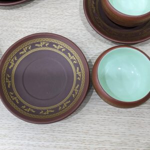 Bộ ấm trà tử sa Bát Tràng Âu Lạc 14 sản phẩm 5