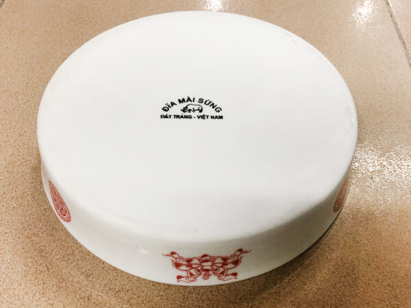Đĩa mài sừng Bát Tràng đường kính 18cm 2